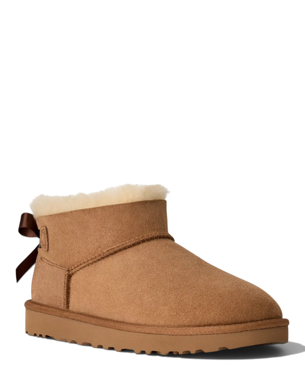 Stivali Donna UGG Ultra Mini Bailey Bow in Montone