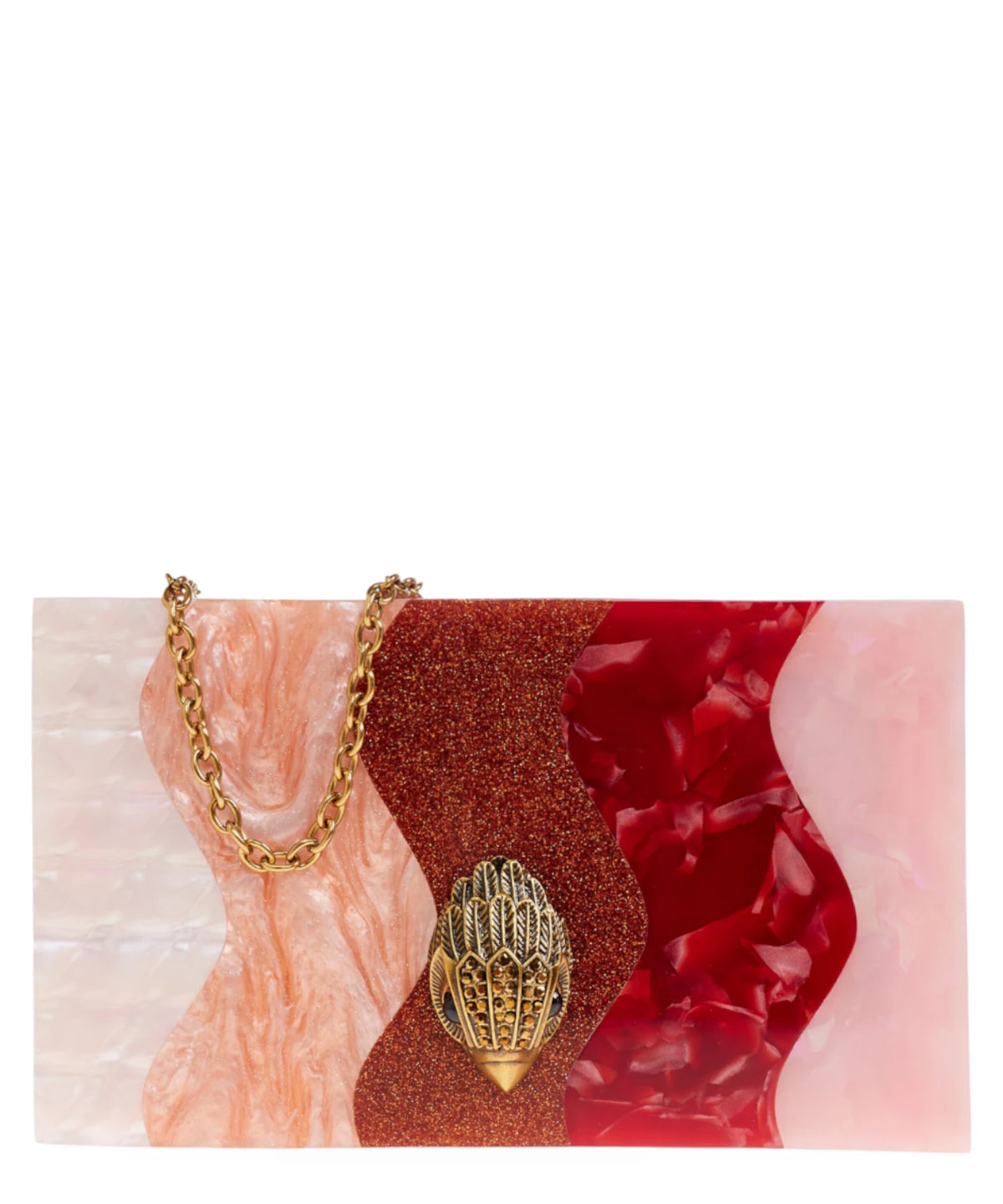 Clutch multicolor Kurt Geiger Party Box in acrilico