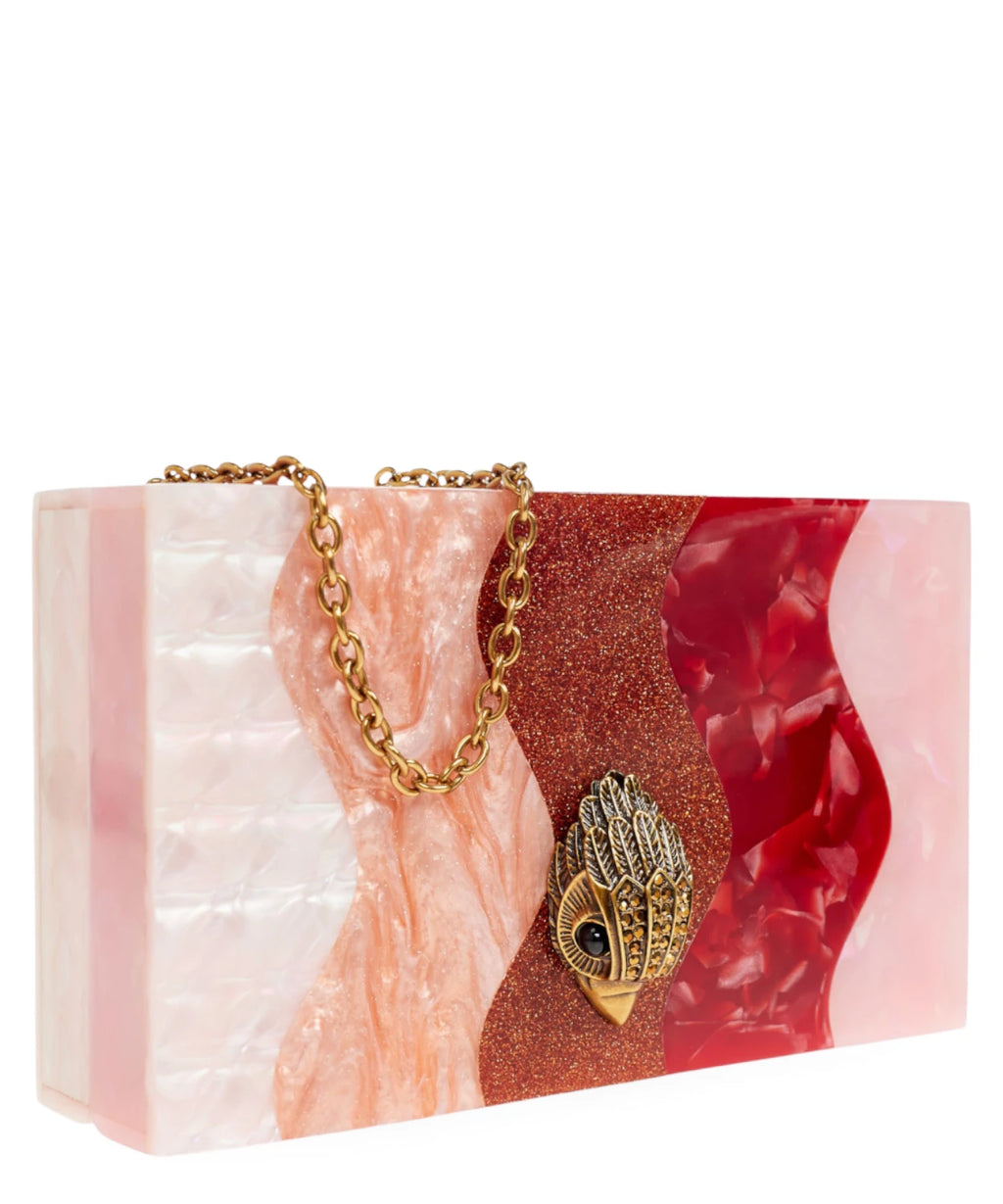 Clutch multicolor Kurt Geiger Party Box in acrilico