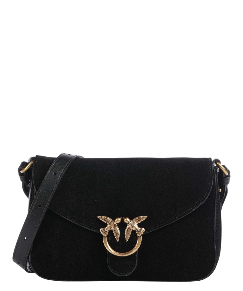 Borsa Donna Pinko Love Bag Satchel Media in Suede