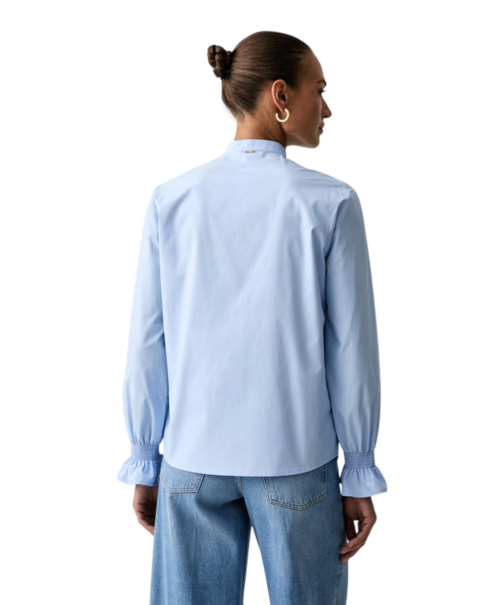 Camicia Donna Twinset in Cotone con Colletto Rialzato