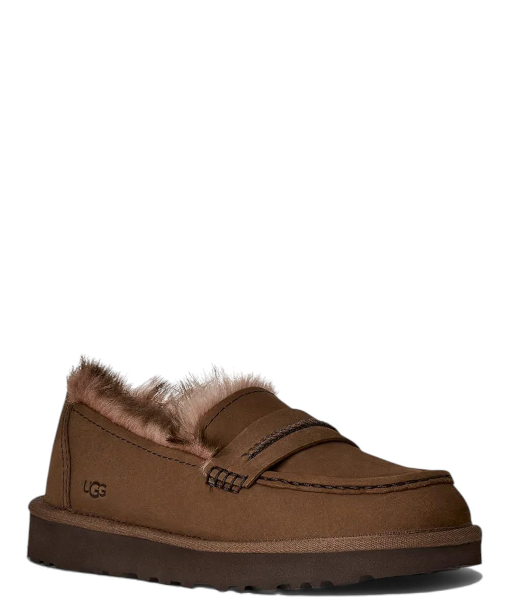 Mocassini Donna UGG W Ellis Nubuck Loafer in Nabuk