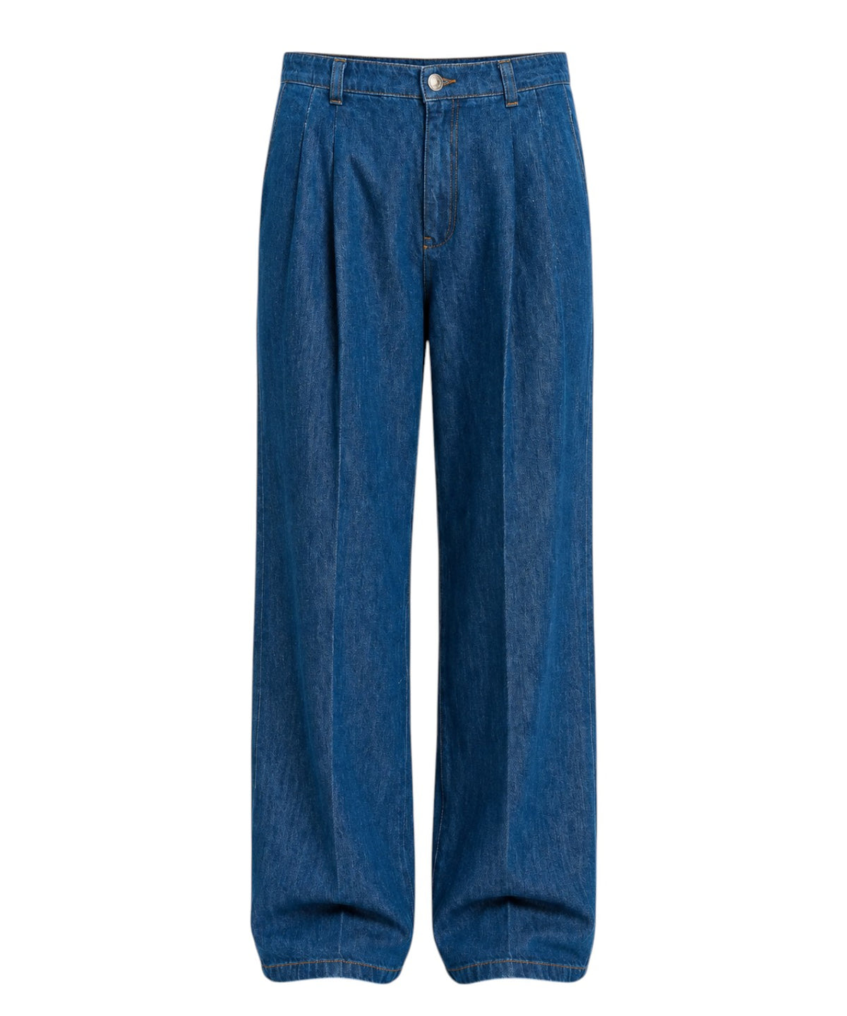 Twinset Jeans Gamba Ampia in Denim di Cotone