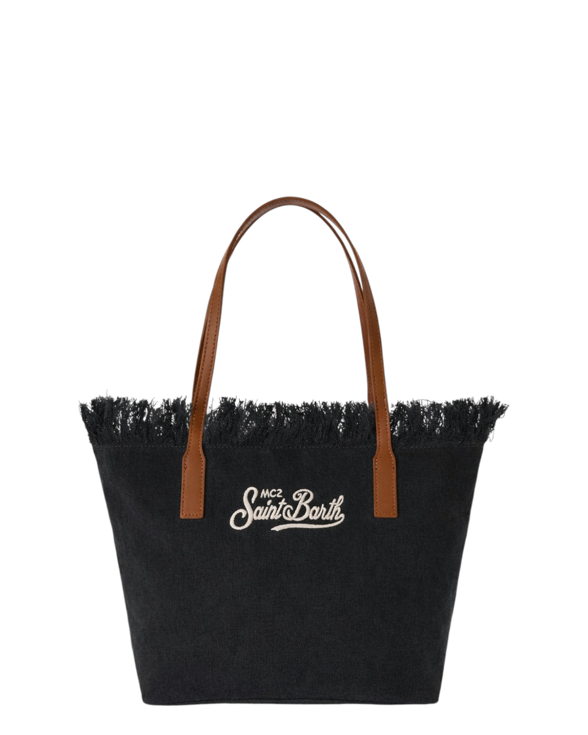 Mc2 Saint Barth Borsa City Medium in Canvas con Frange