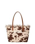Borsa City Medium MC2 Saint Barth in canvas leopard