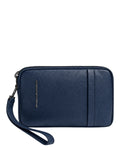 Pochette uomo in pelle elegante a due scomparti