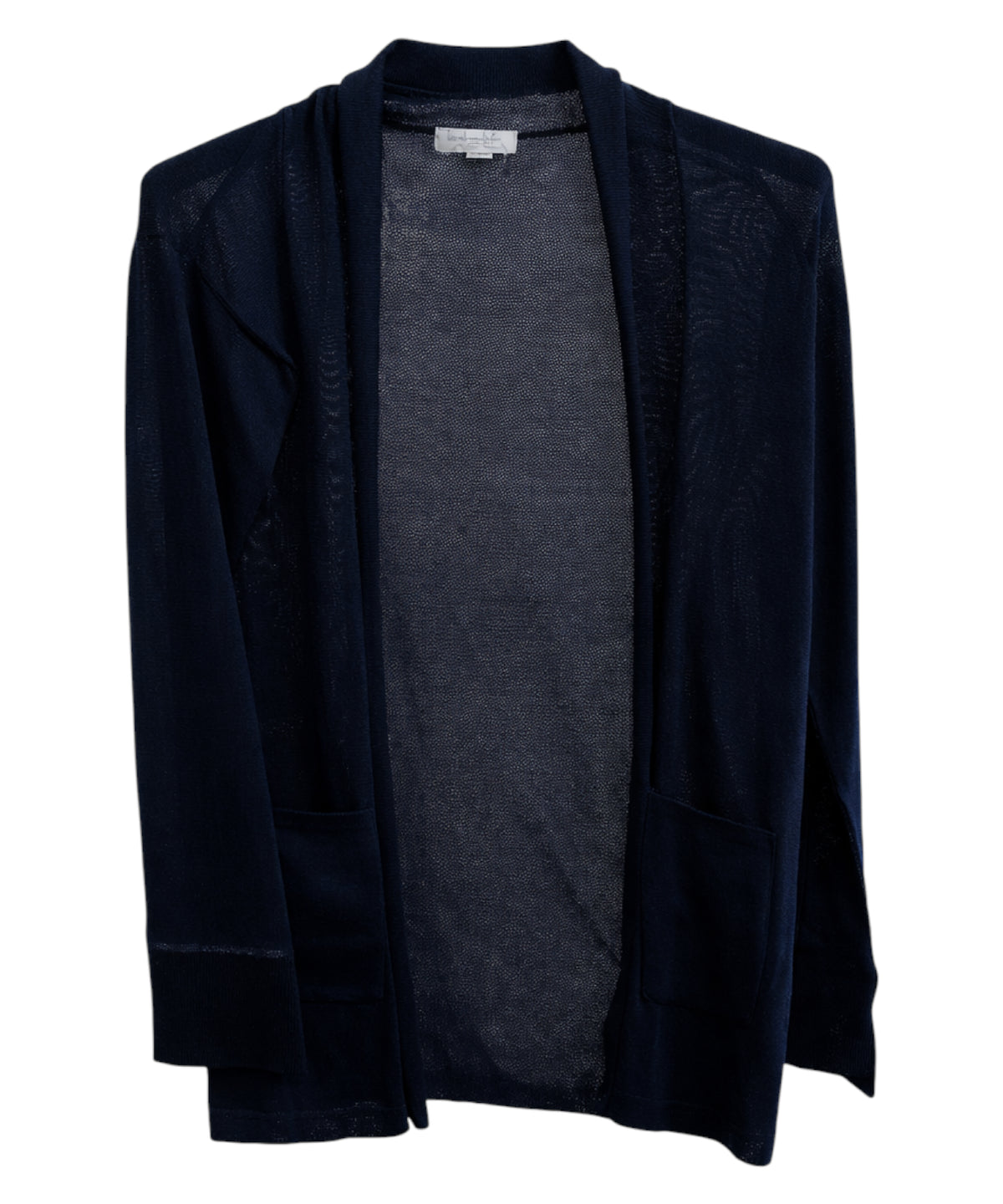 Cardigan in maglia blu scuro di Blubianco