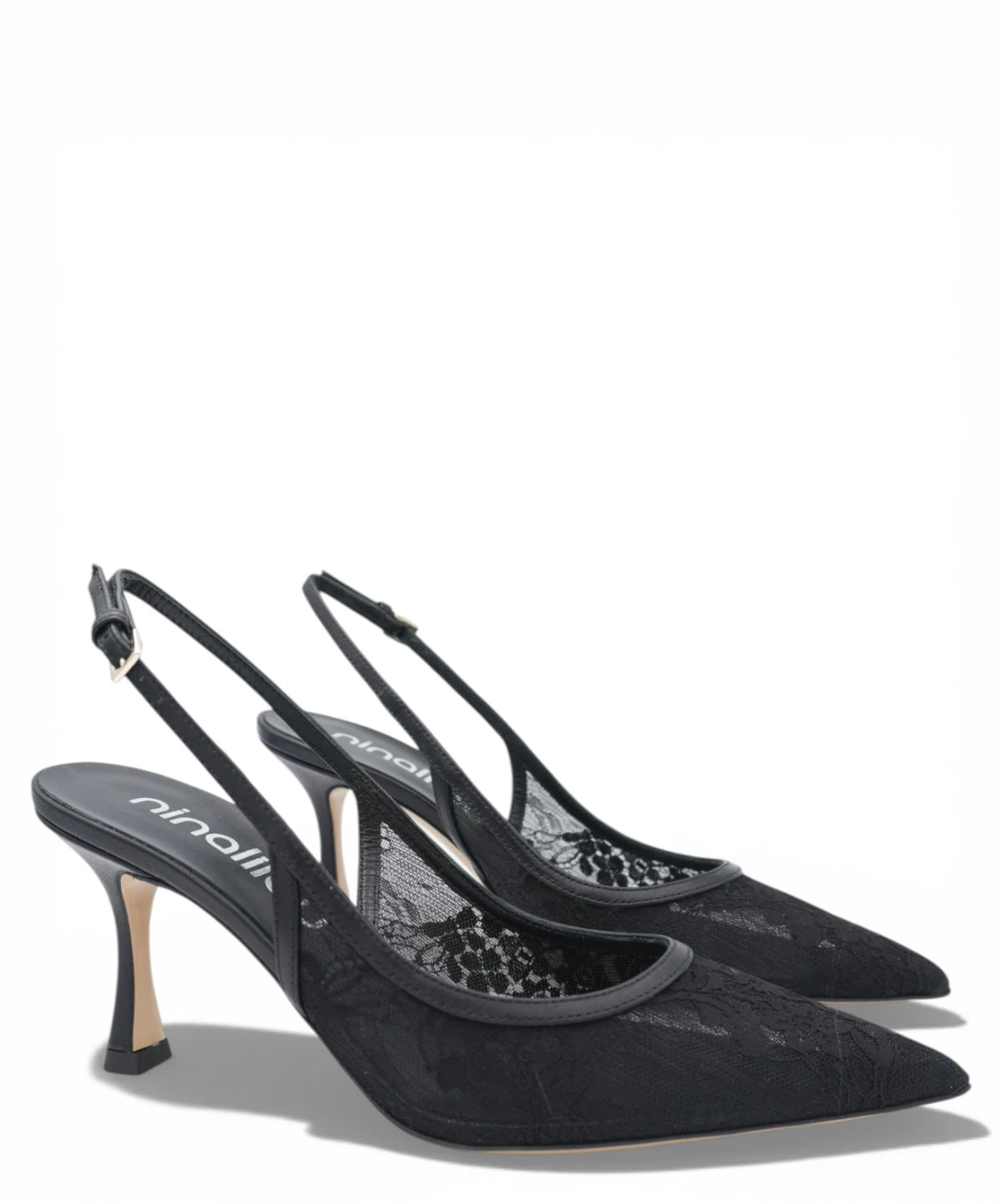 Décolleté Slingback Ninalilou Amy 757C in Nappa Nera