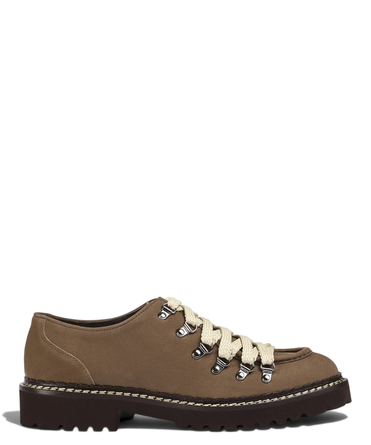 Scarpe Stringate Uomo in Suede con Ganci