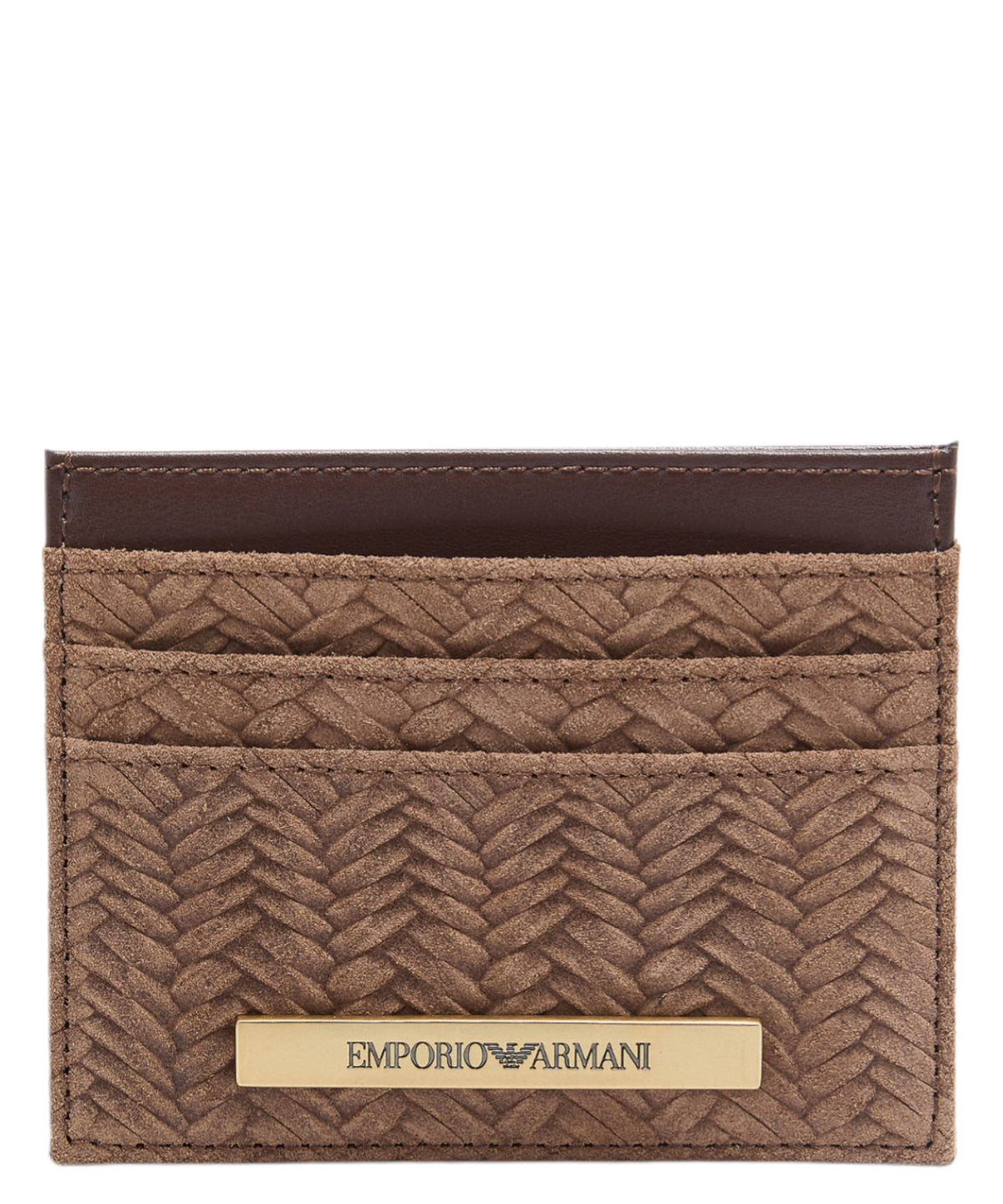 Portacarte in suede embossed ASV Emporio Armani
