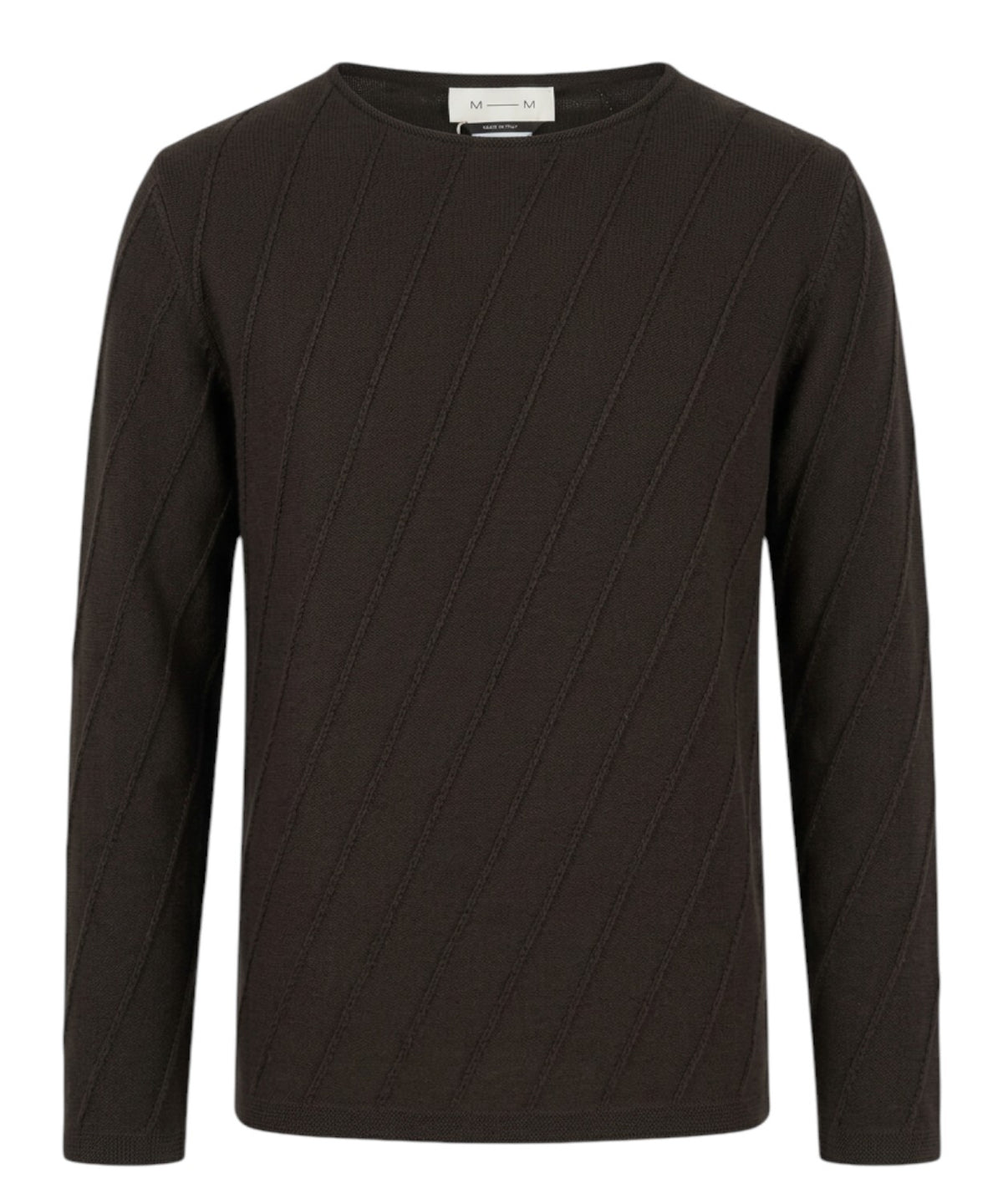 Maglione GINSENG in Lana con Motivo Asimmetrico