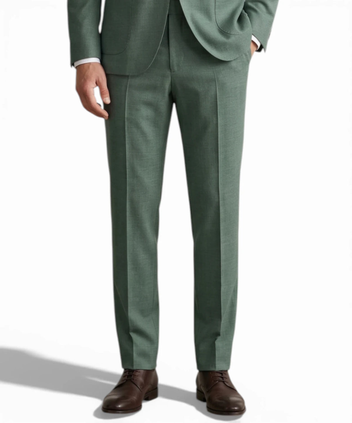 BHARNABA Abito Verde Modello Arno Slim Fit per Uomo