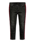 RE-HASH Jeans donna Rehash in denim stretch con banda laterale