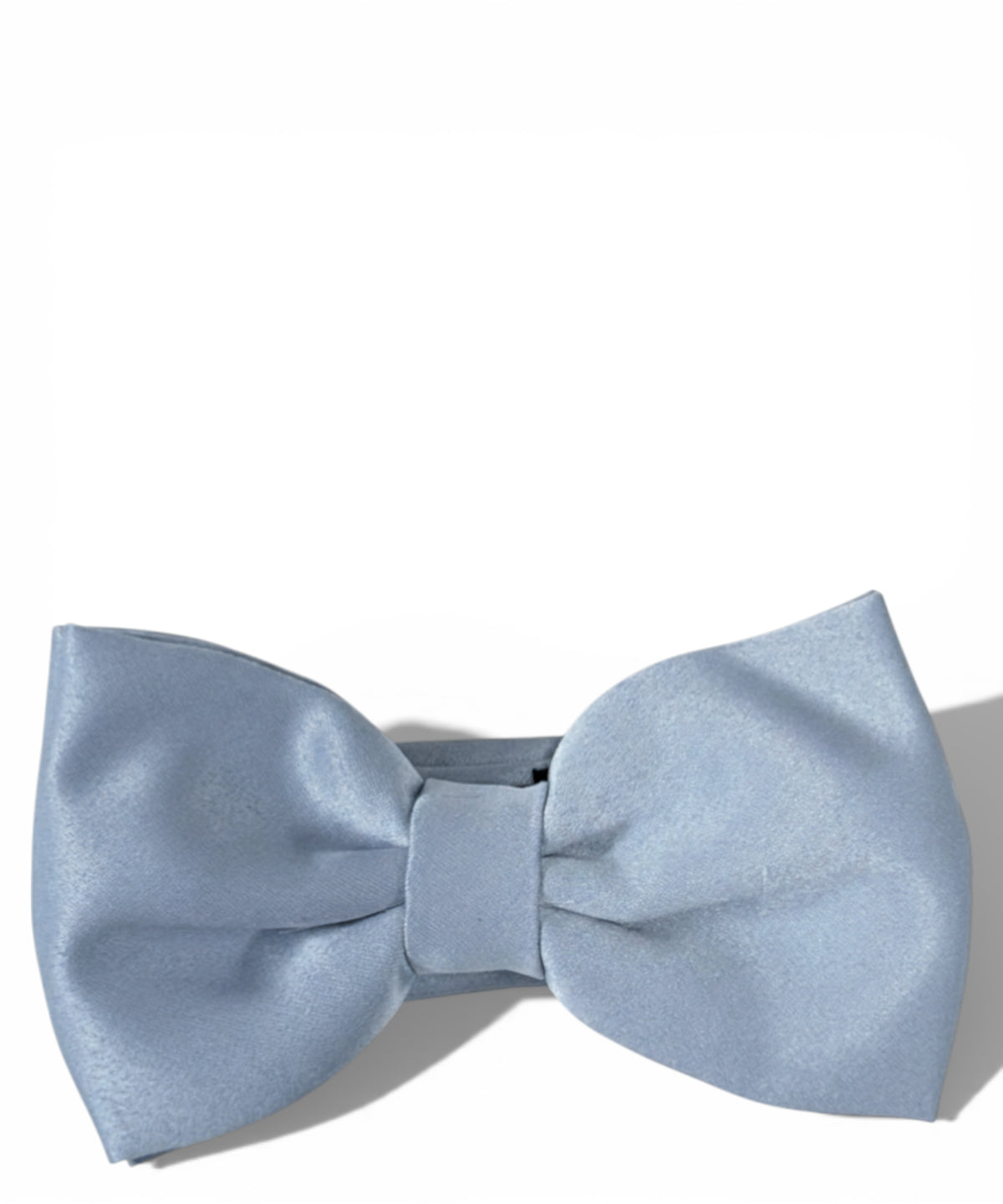 MANUEL RITZ Papillon Satin Azzurro Classico Regolabile per Occasioni Eleganti