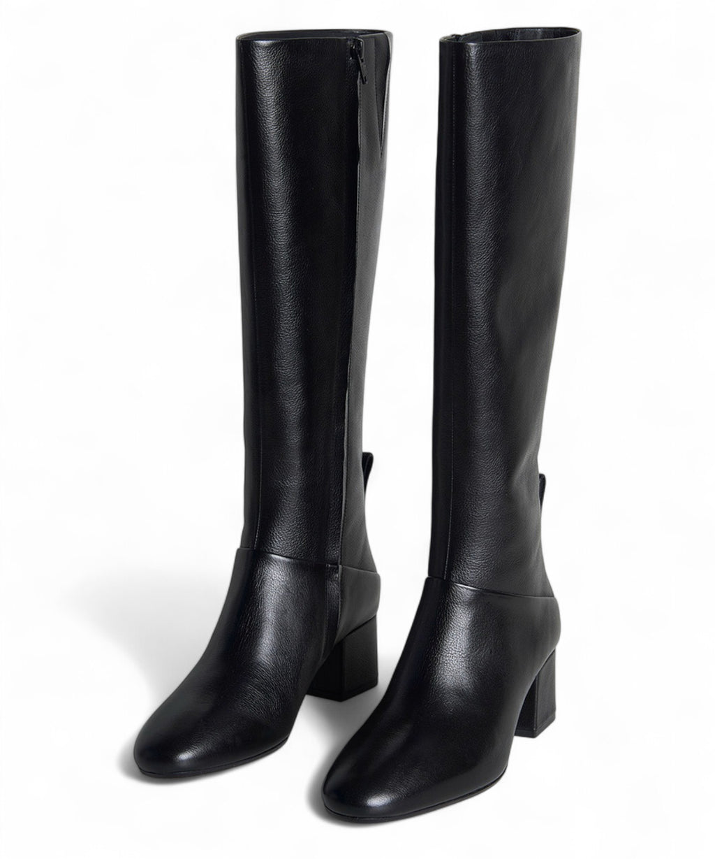 Stivali Donna Pelle Nera Tacco 5cm-JVAM-Stivali-Vittorio Citro Boutique